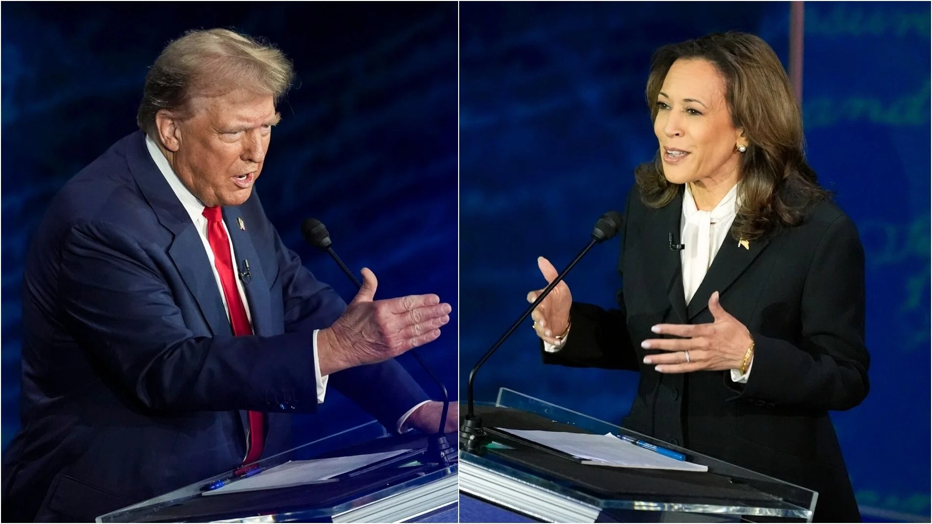 Trump celebró una conferencia de prensa en Los Ángeles después del debate con Kamala Harris